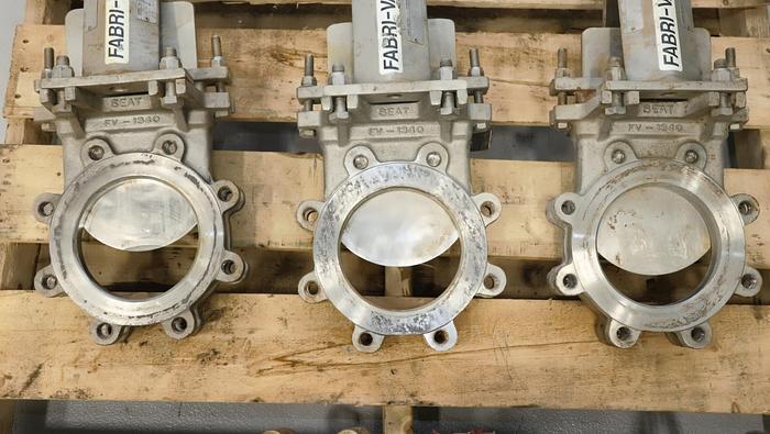 Used Fabri-Valve 6" Hand Operated Knife Gate Valve #46314