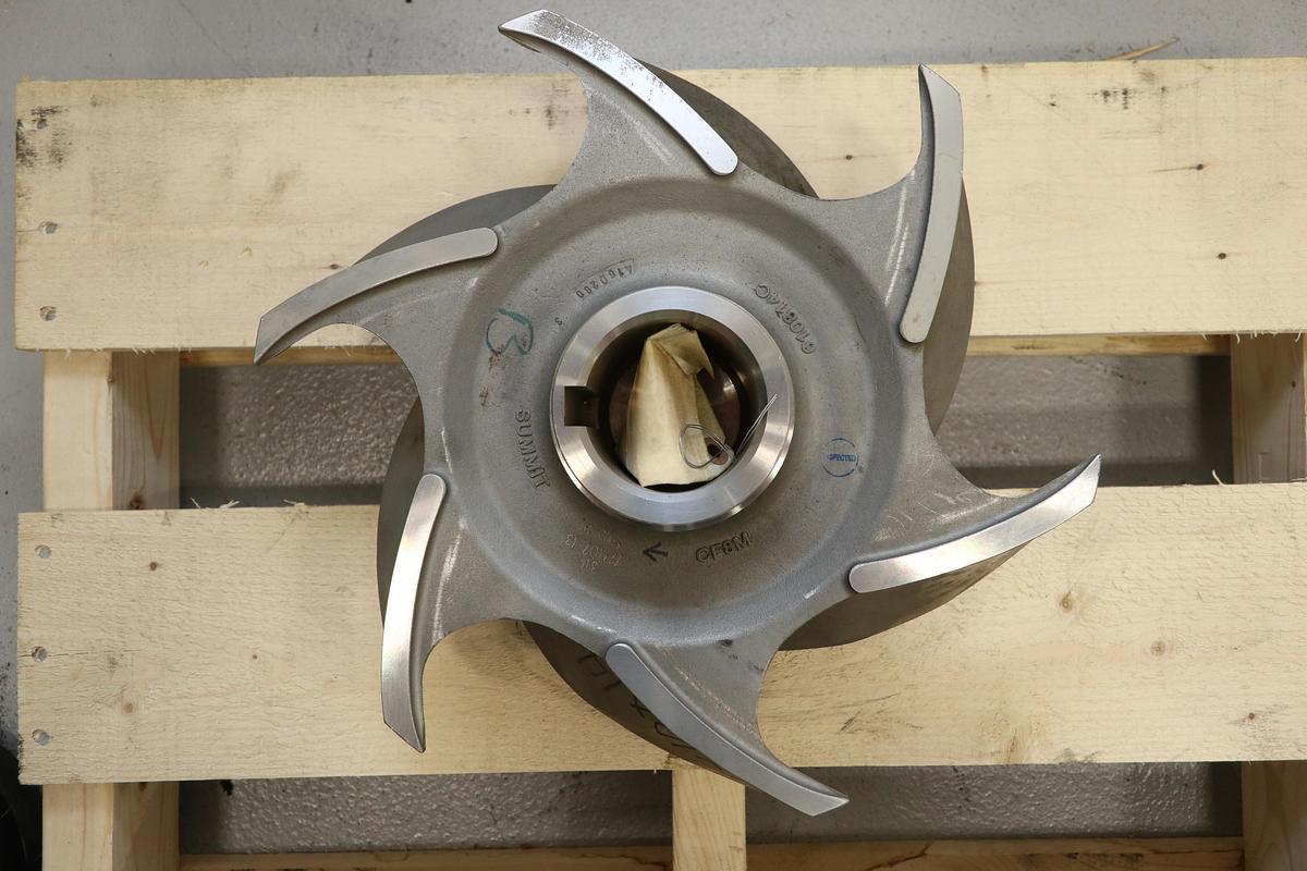 Unused Summit Goulds 3175 8x10x14 6-Vane Impeller #47497