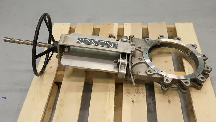 Used Keystone 12" Hand Operated Knife Gate Valve #45934