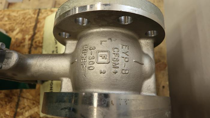 Unused Fisher 3" V500 Air Operated Rotary Control Valve #46492