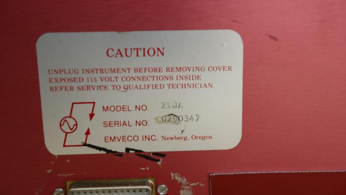 Used EMVECO INC. 210-A Electronic Microgage #46103