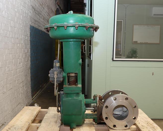 Used Fisher 4" V150 Air Operated Vee Ball Valve #46255