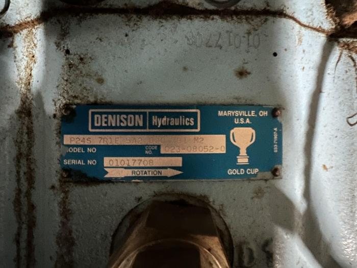 Used Denison Hydraulics P24P-2R1D-5A2-B002B1-M2 Hydraulic Oil Pump System #44844