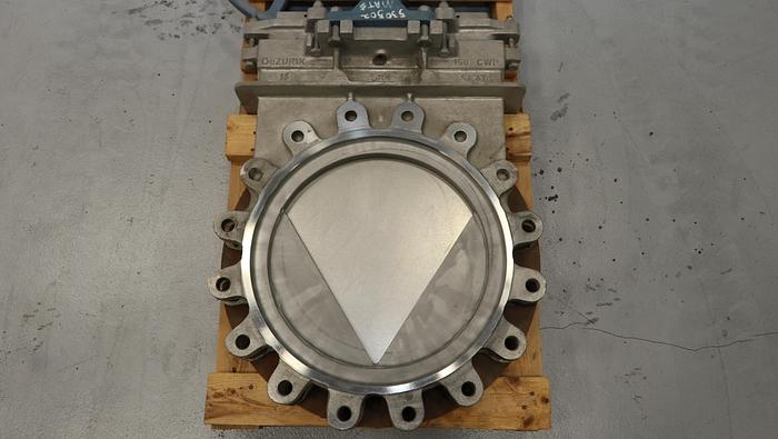 Used Dezurik 16" Hand Operated V-Port Knife Gate Valve #46375