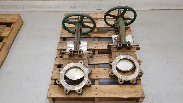 Used Rovalve 6" Hand Operated Knife Gate Valve #45239