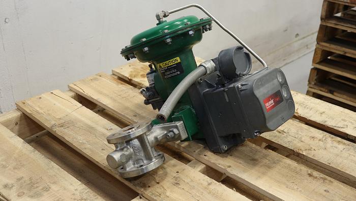 Used Fisher 1" V150 Air Operated Vee Ball Valve #46331