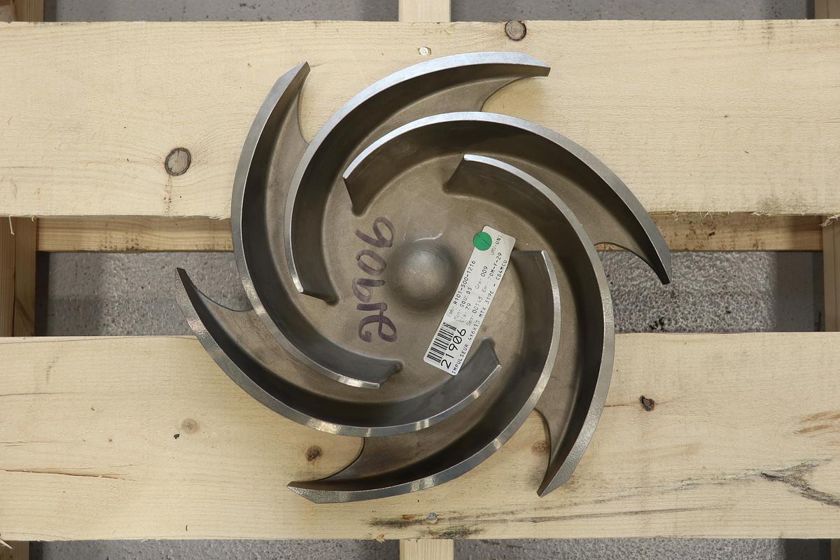 Used Goulds 3196 MTX 4x6x13 6-Vane Impeller #47473