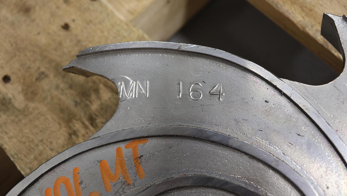 Used Goulds 3196 MT 4x6x13 6-Vane Impeller #46824