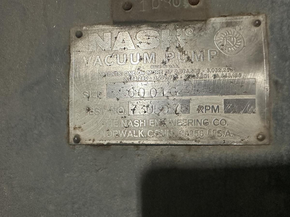 Used Nash 6001G Vacuum Pump #46792