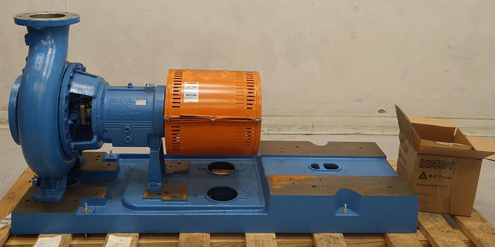 Unused Goulds 3196 6x8x15 Pump With Base Plate #45825
