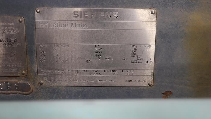 Used Siemens A/C motor #45640