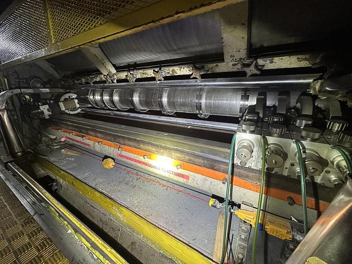 Used Cameron 88" Rewinder With Martin Shaftless Floor Pick-up Unwind #46473