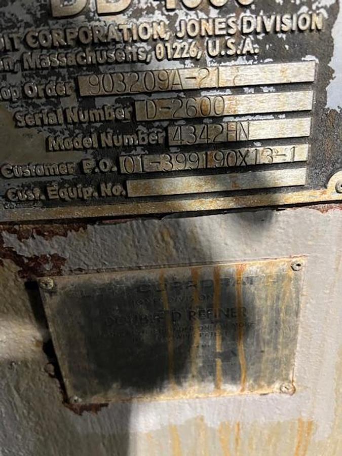 Used Beloit 4342HN DD4000 42/46” Disc Refiner #46145