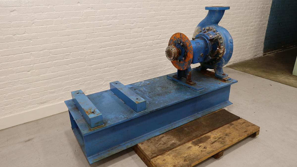 Used Goulds 3196 XLT-X 6x8x15 Pump With Base #47021