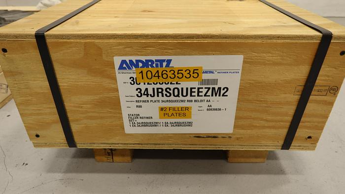 Used Andritz Sprout Bauer 34" Refiner Plate Set #44697