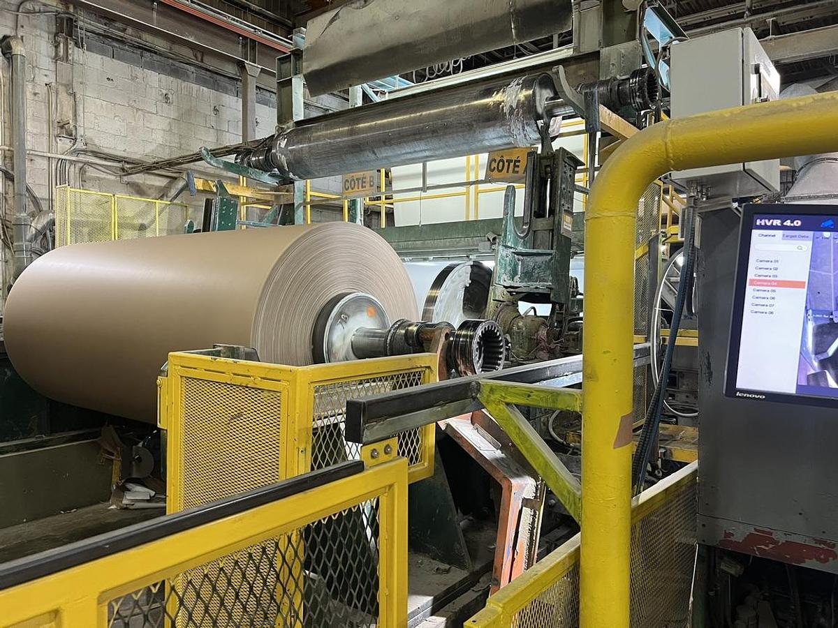 Used 7 Cylinder 110" Recycled Paperboard Machine #47044