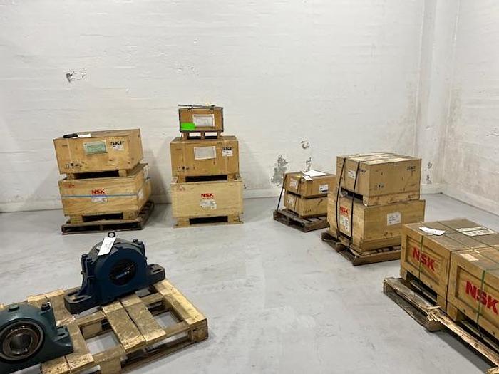 Used 1 Lot of Beloit MR-48 Spare Parts, Timken H9 Bearings, SKF SAF48KA-17U Housing and Taconite Seal Rings #39385