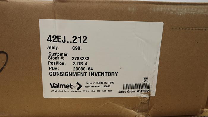 Unused Valmet 42" Refiner Plate Set #46020