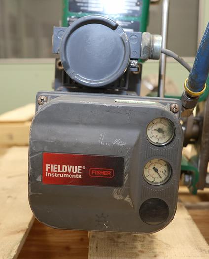 Used Fisher 3" V150 Series B Air Operated Vee Ball Valve #46265