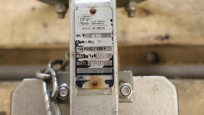 Used Flow Control 6" Hand Operated Knife Gate Valve #45937