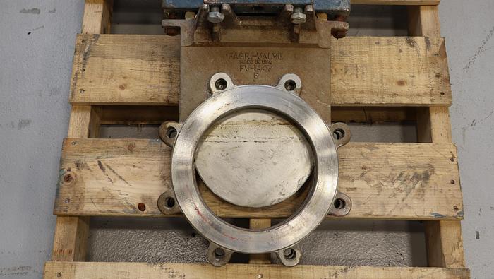 Used Fabri-Valve 8" Hand Operated Knife Gate Valve #44936