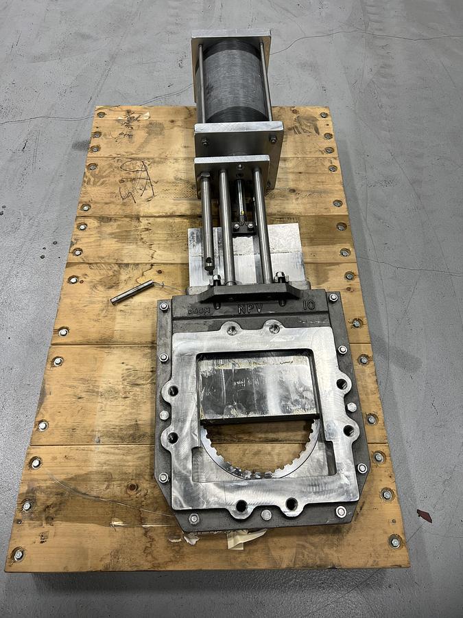 Unused NPV 10" Air Operated Knife Gate Valve #47171