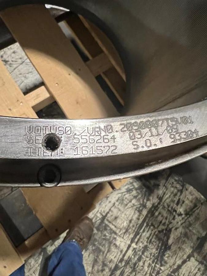 Unused Voith VS 10 Screen Basket, .010" Slots #33271