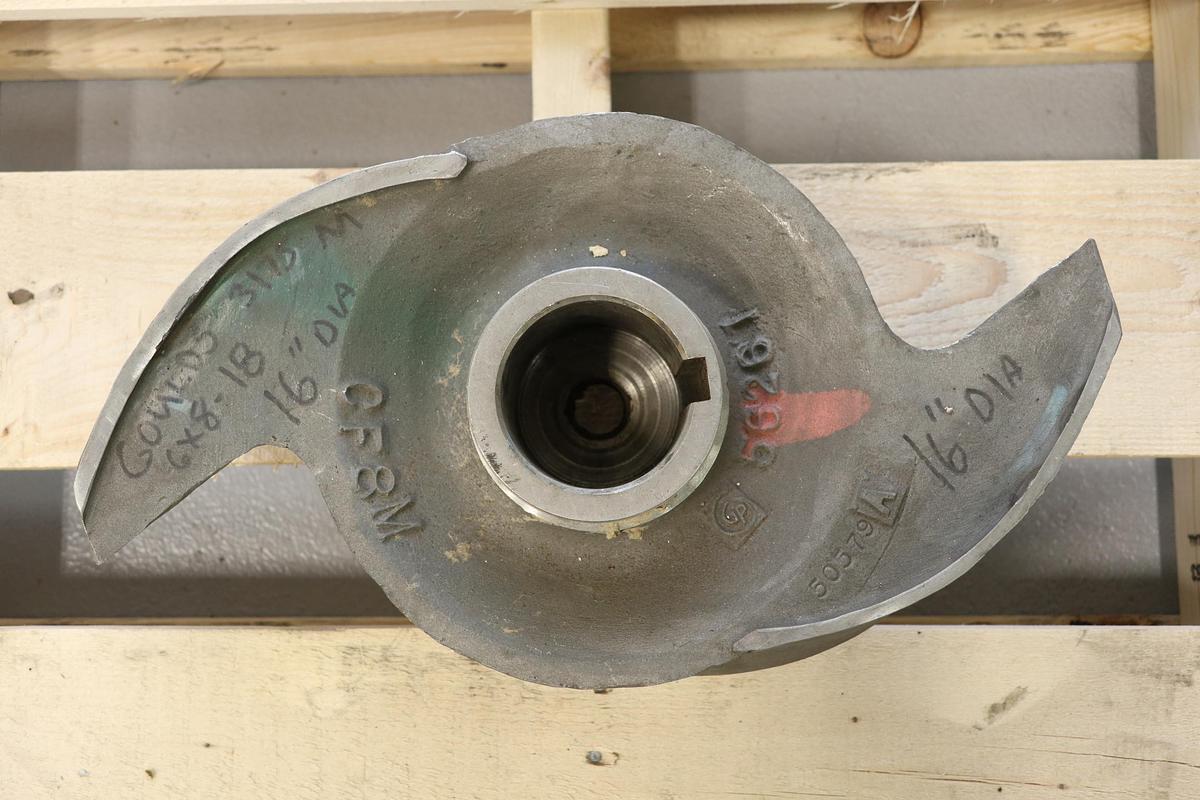 Unused Goulds 3175 6x8x18 2-Vane Impeller #47415