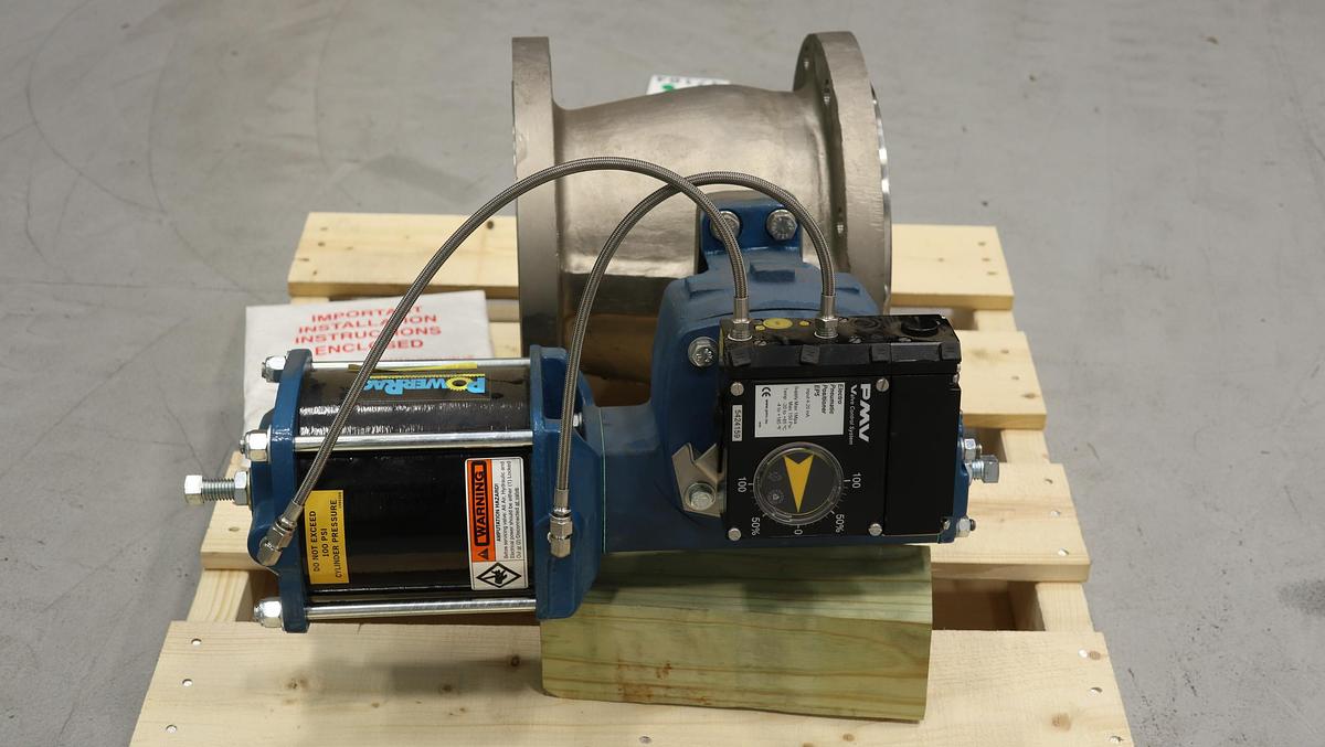 Unused Dezurik 9683522R2 VPB Style 8" Air Operated Vee Ball Valve #47104