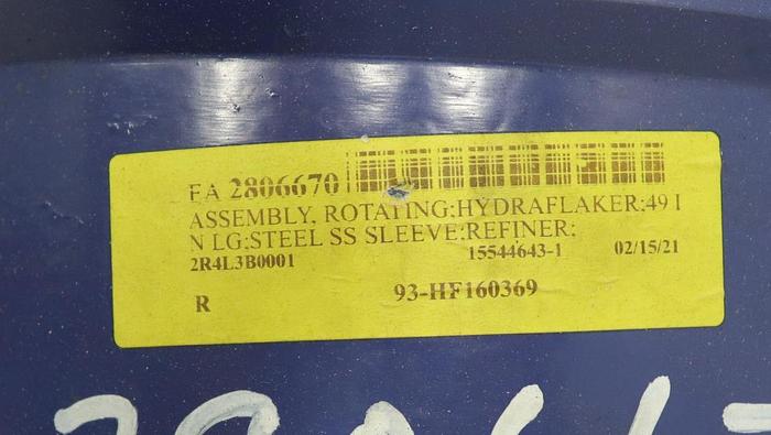 Refurbished BLACK CLAWSON Size 200 Hydraflaker Rotating Assembly #46093