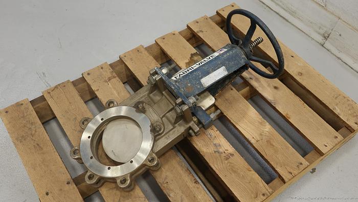Used Fabri-Valve 6” Hand Operated Knife Gate Valve #45099