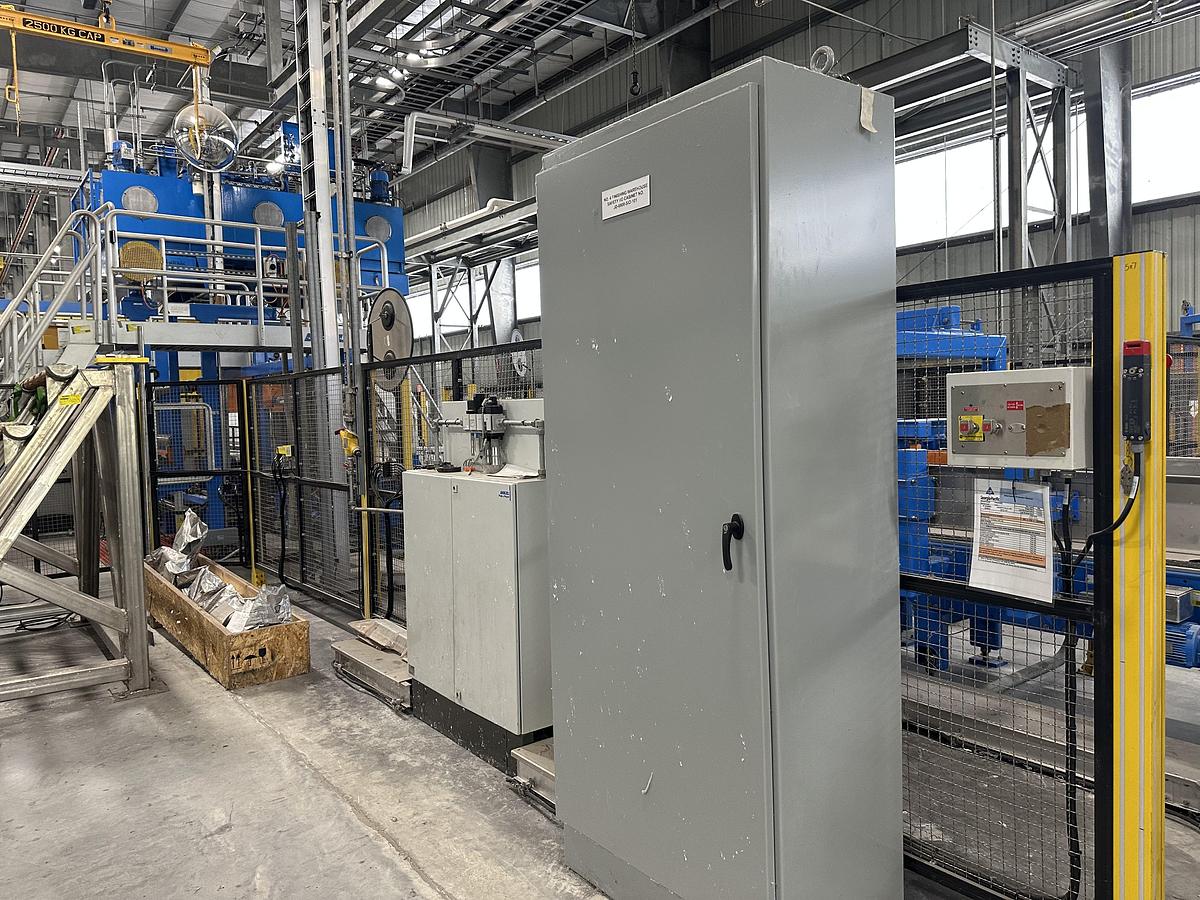 Used Pasaban Pulp Mill Sheeter With Slitting Section & Bale Forming System With Hydraulic Press #46901