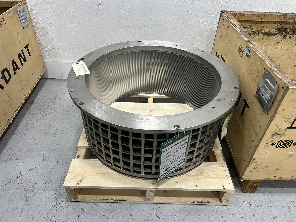 Unused Kadant Fiberwall UV100 Pressure Screen Basket  #47284