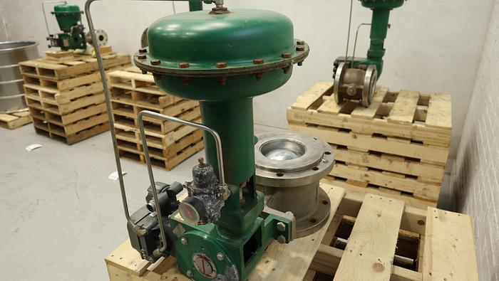 Used Fisher 8" V150 Air Operated Vee Ball Valve #46489