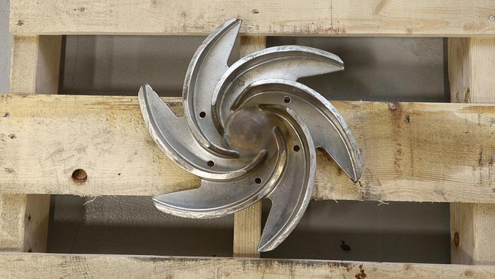 Used Goulds 3196 3x4x13 6-Vane Impeller #45233