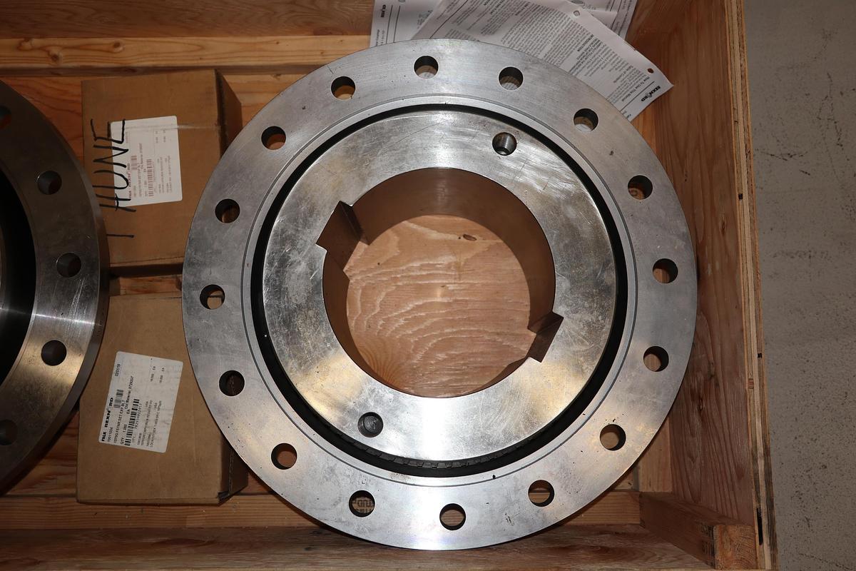 Used Falk 1070G20 Complete Coupling Set Bored & Keyed for Thune Dewatering Screw Press #47601