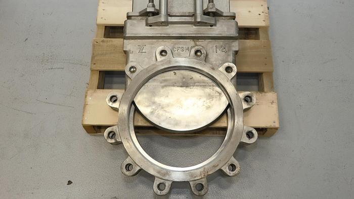 Used True Line 14" Hand Operated Knife Gate Valve #46311