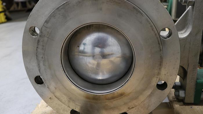 Used Fisher 8" V150 Series B Air Operated Vee Ball Valve #46418