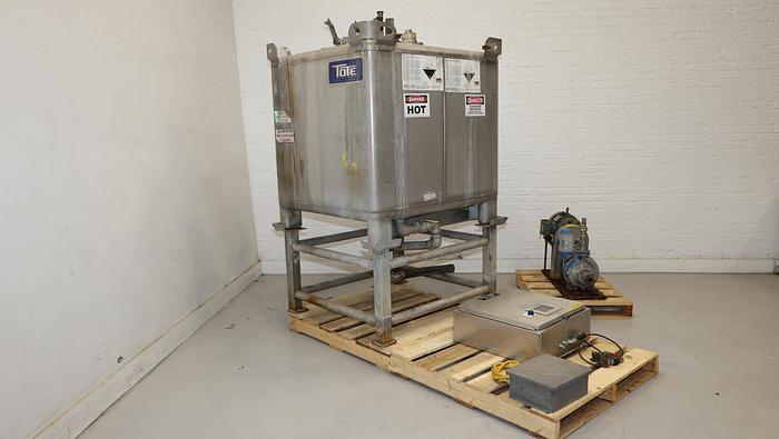 Used Felt Wash Chemical Tank, Pump & Controls #44564