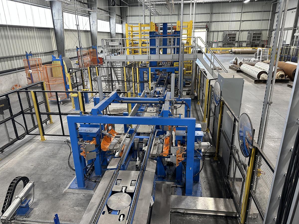 Used Pasaban Pulp Mill Sheeter With Slitting Section & Bale Forming System With Hydraulic Press #46901