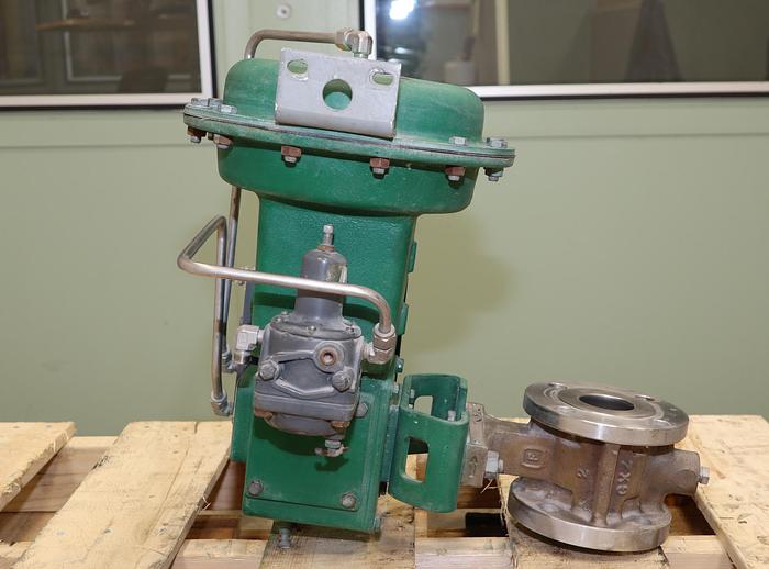Used Fisher 2" V150 Air Operated Vee Ball Valve #46263