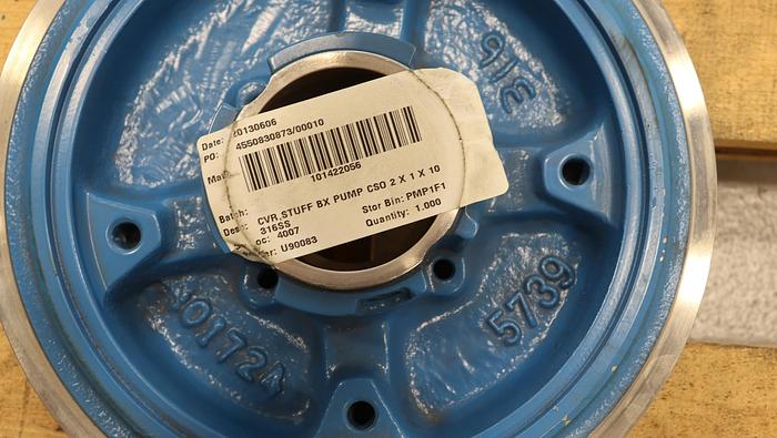 Unused ALLIS CHALMERS/ITT GOULDS CSO 10" Diameter Stuffing Box #46152