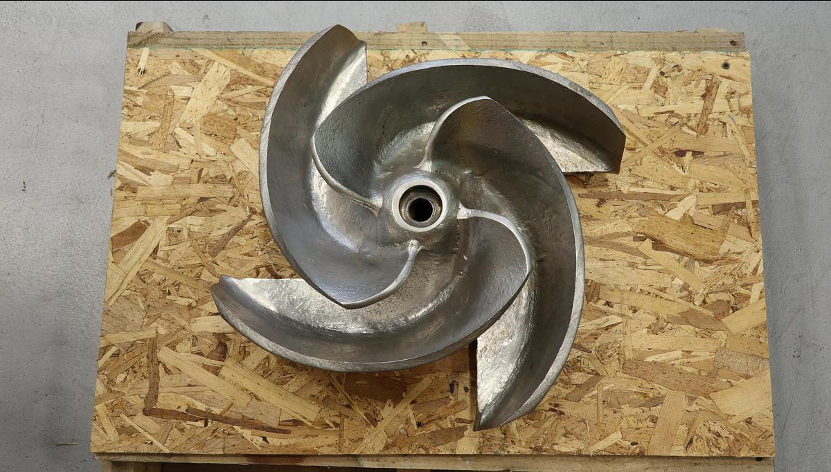Used Goulds 3175 8x10x18 4-Vane Impeller #46551