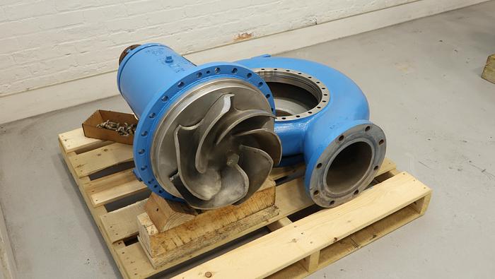 Used Goulds 3196 8x10x15 Pump, SS Casing, 6-Vane SS Impeller #41901