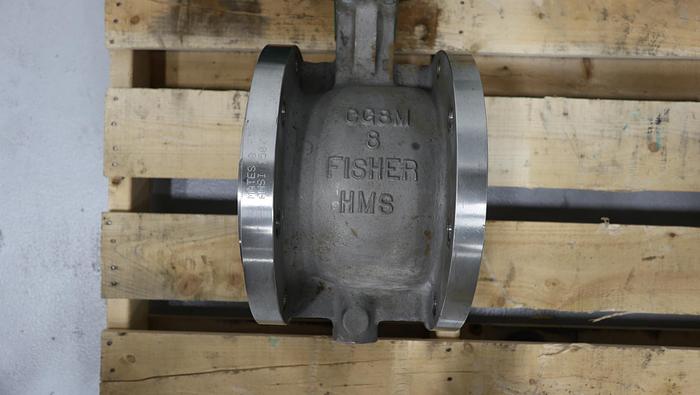 Used Fisher 8" V150 Series B Air Operated Vee Ball Valve #46415