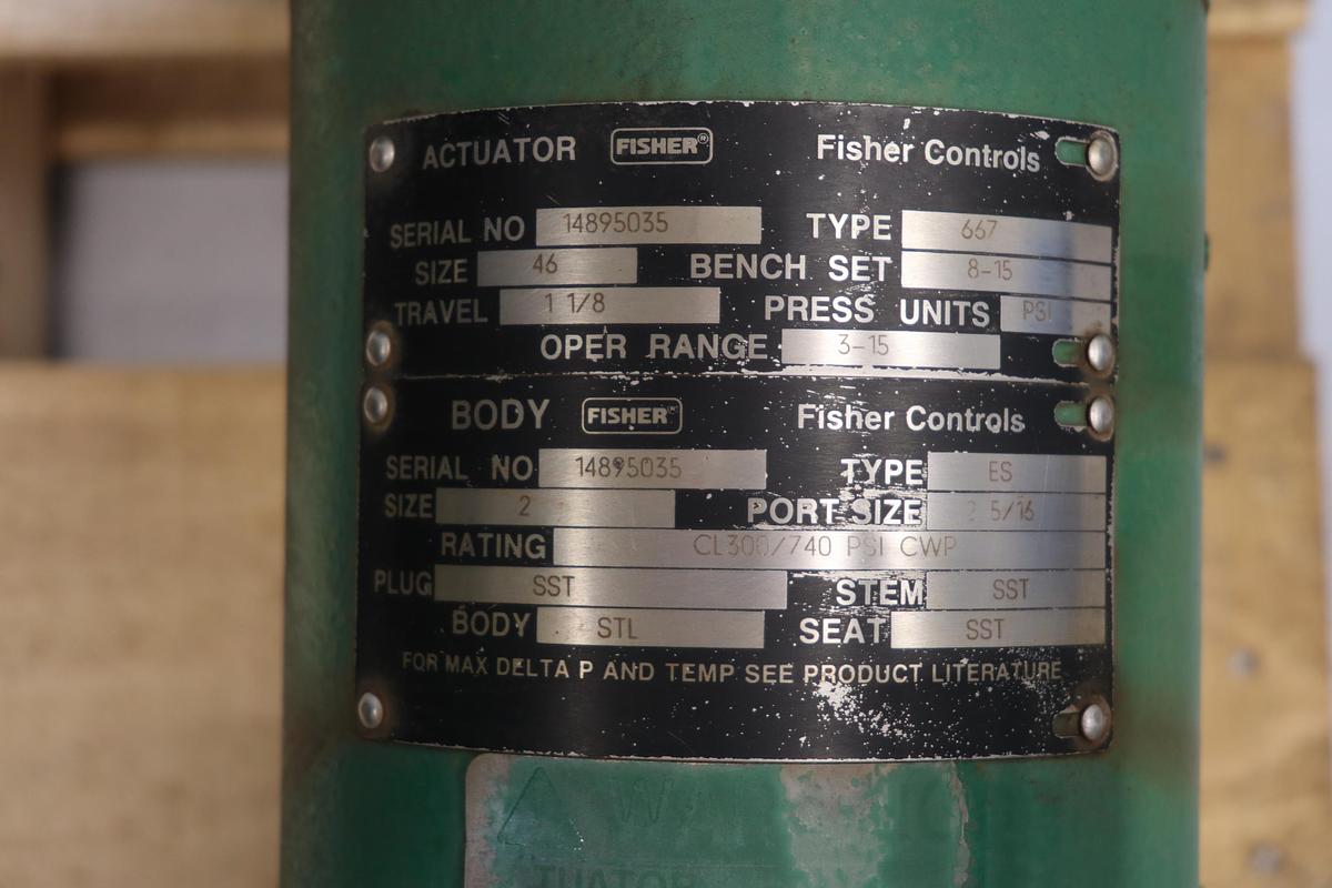 Used Fisher 2" ES Steam Valve #47461