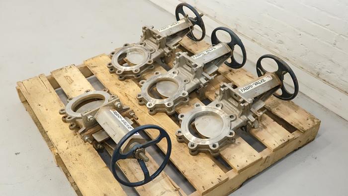 Used Fabri-Valve 6" Hand Operated Knife Gate Valve #46314