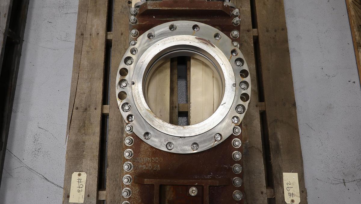 Unused Stafsjo 12" Air Operated Through Gate Valve #47278