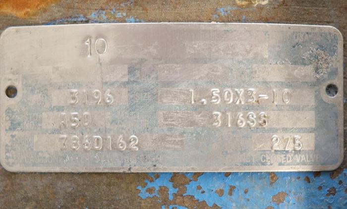 Used GOULDS 3196MTX 1.5x3x10 Pump With Base And Motor #46238