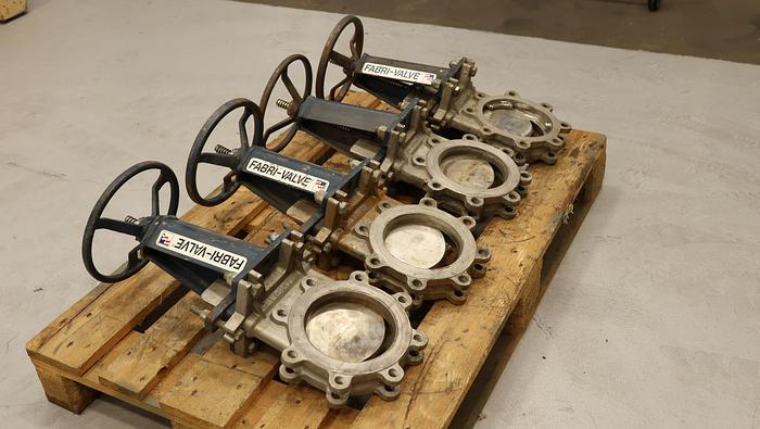 Used Fabri-Valve 6” Hand Operated Knife Gate Valve #45325